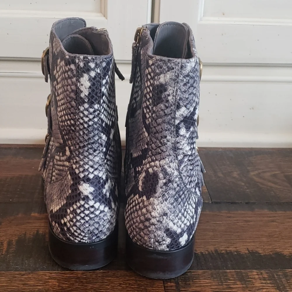 J Crew Multi-buckle boots leather AE921